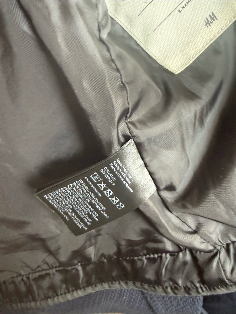 H&M leather bomber jacket size 6-7 - Picture 7 of 7